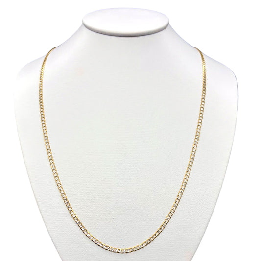 Cadena Cubana A. Sólida Oro 14k