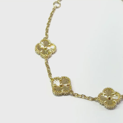 Pulsera Trébol GB Oro 14K